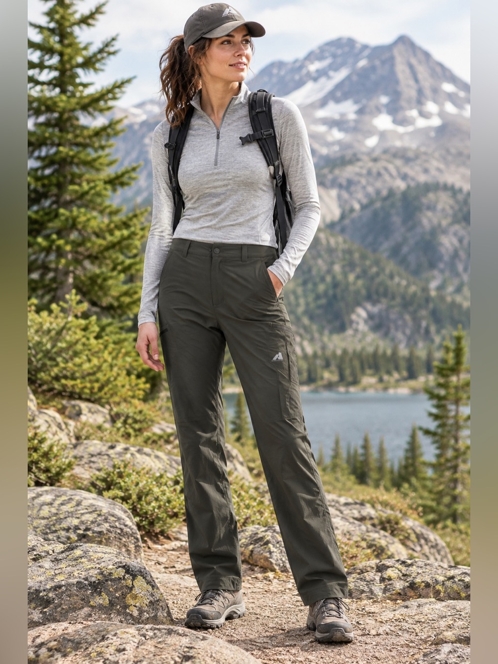 Eddie Bauer Women's First Ascent Hiking Pants Gorpcore Outdoor Trekking Utility